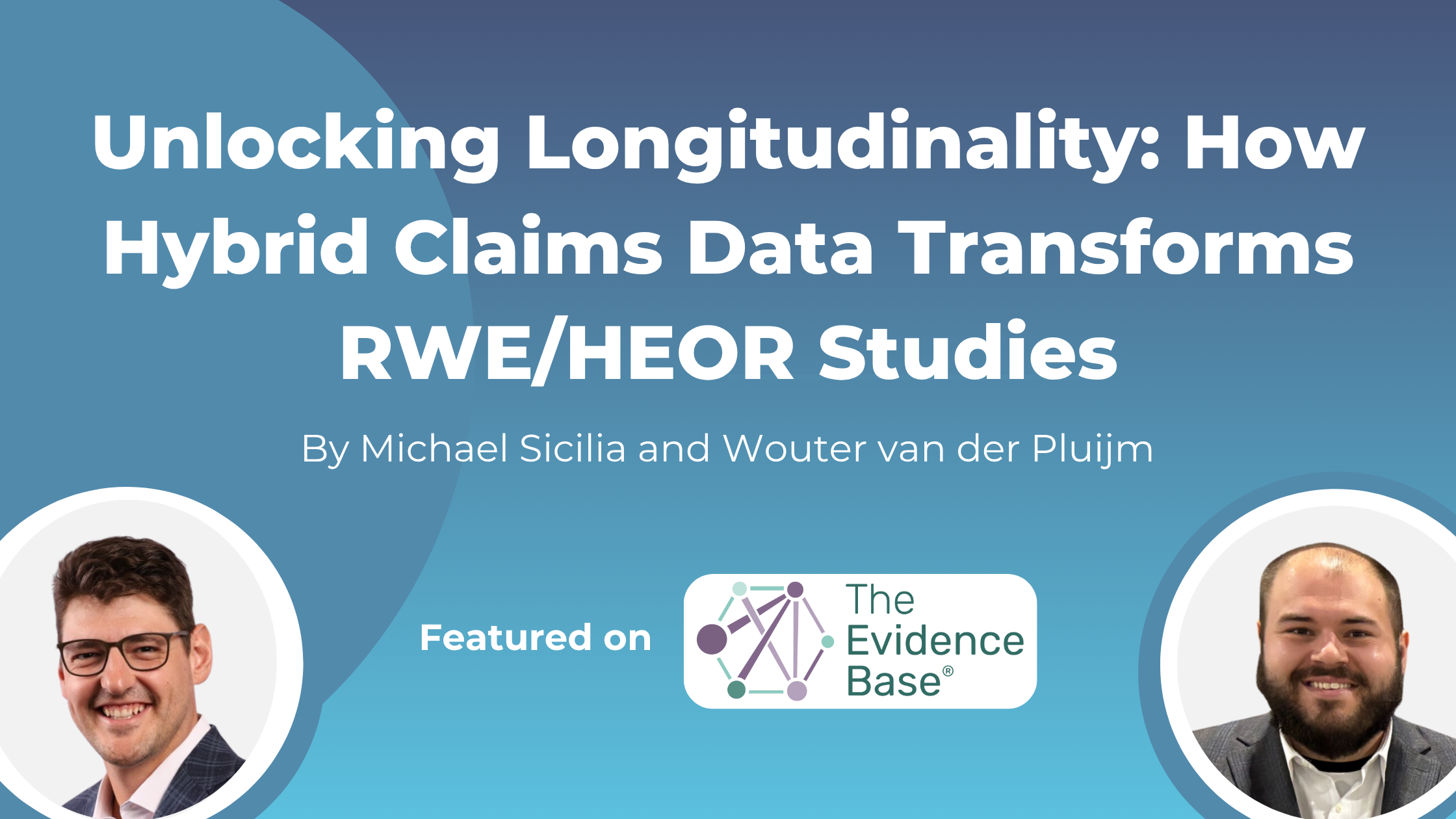 A blog post cover image with the title 'The Impact of Wealth and Race on GLP-1 Outcomes in Diabetes and Weight Loss.' It includes the author's name, Michael Sicilia, RWE Data Scientist, and the logo of The Evidence Base.